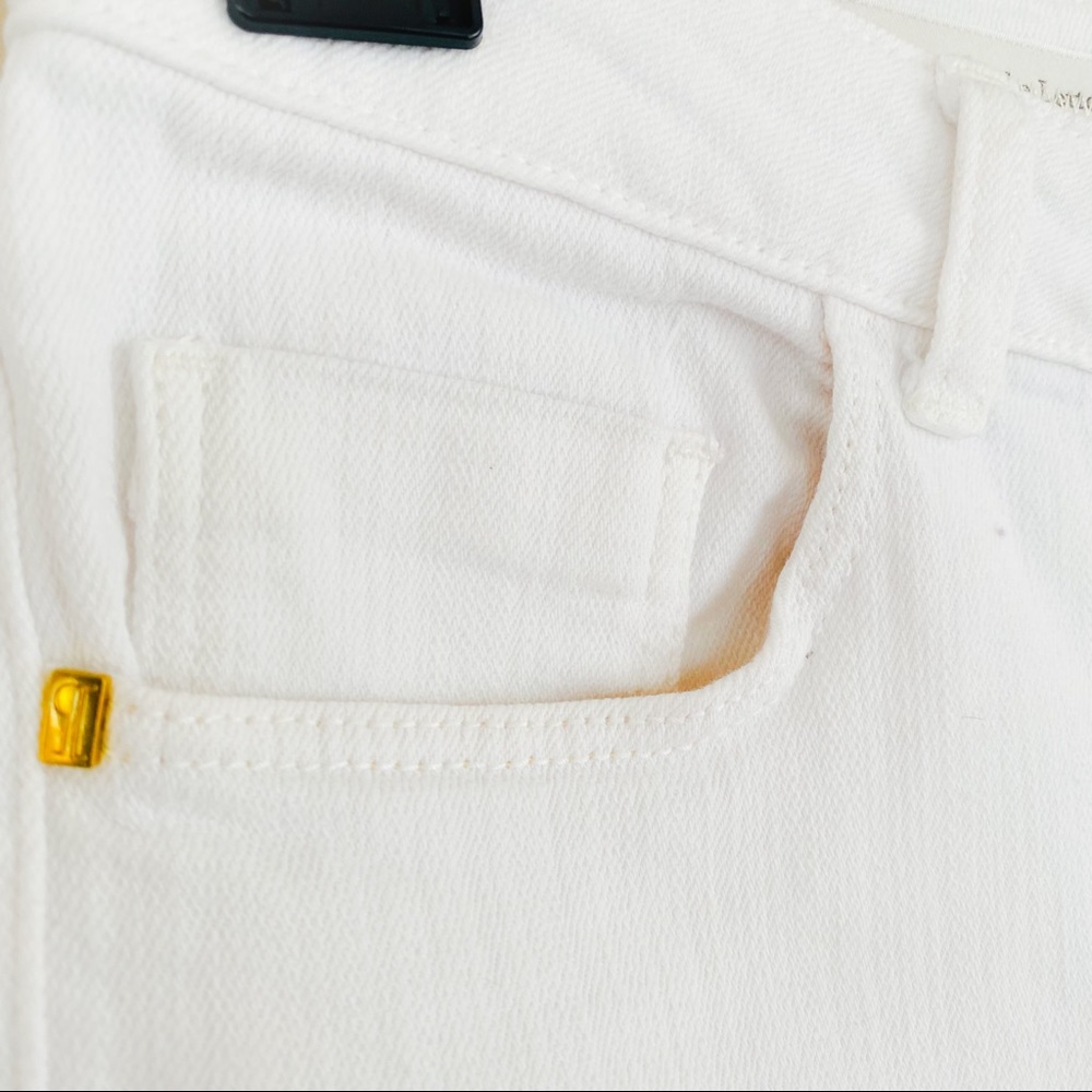 Anthropologie Pilcro & The Letterpress White Denim Shorts Size 28 - Picture 6 of 7